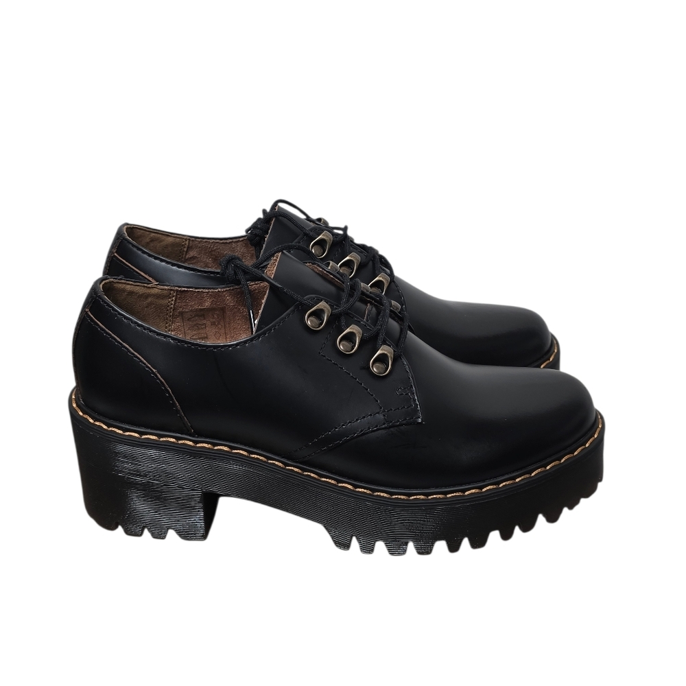 Dr. Martens Leona Lug Sole Platform Shoes Sz 9 - Picture 2 of 13